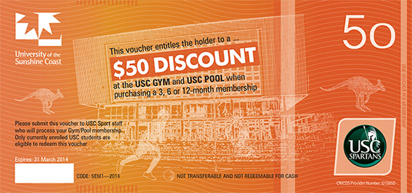 USC Sports voucher single