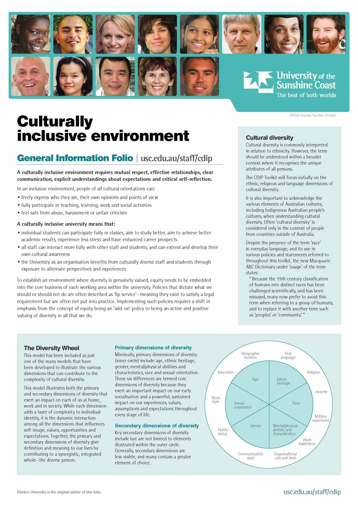 Staff Dev series: Cultural diversity. wheel